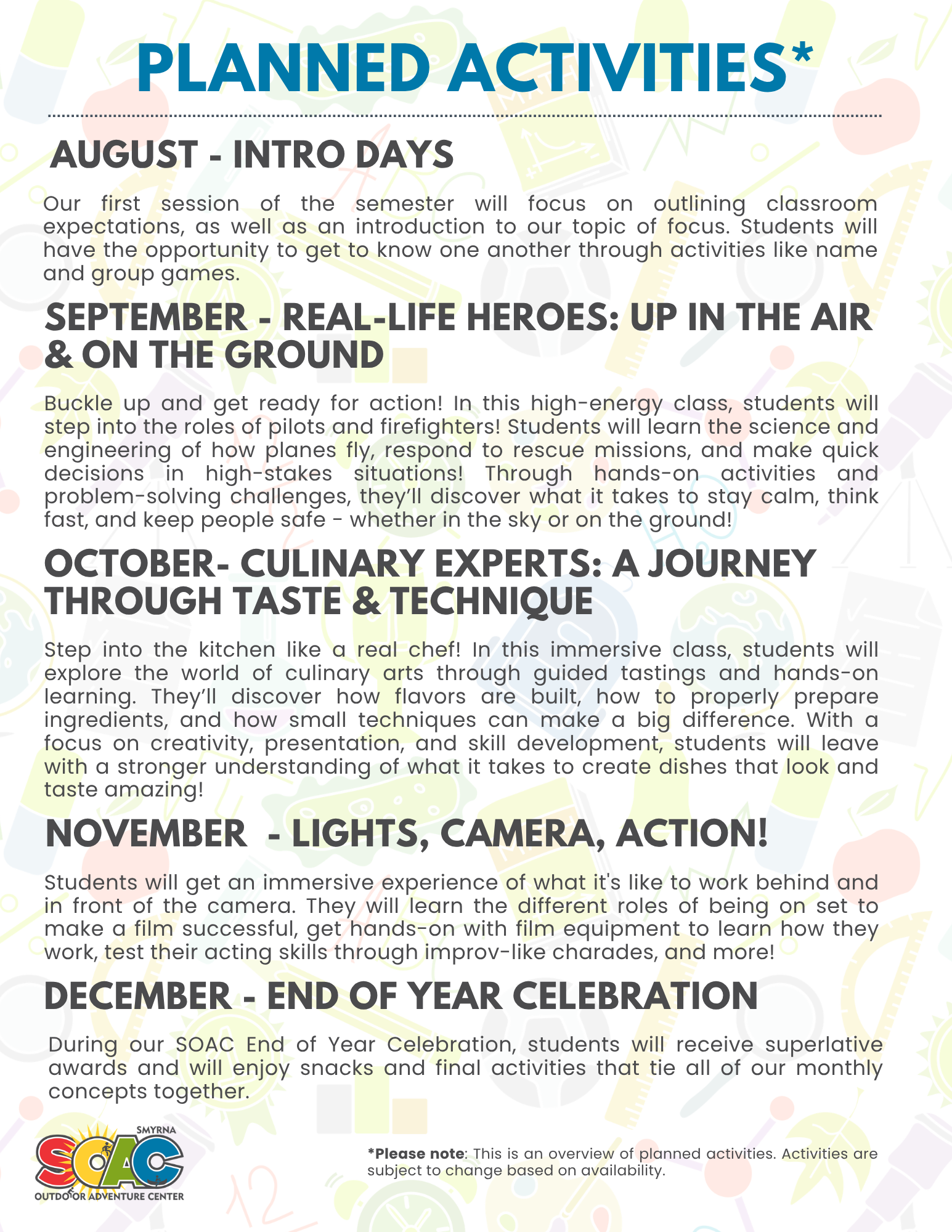 SOAC Semester Info 3
